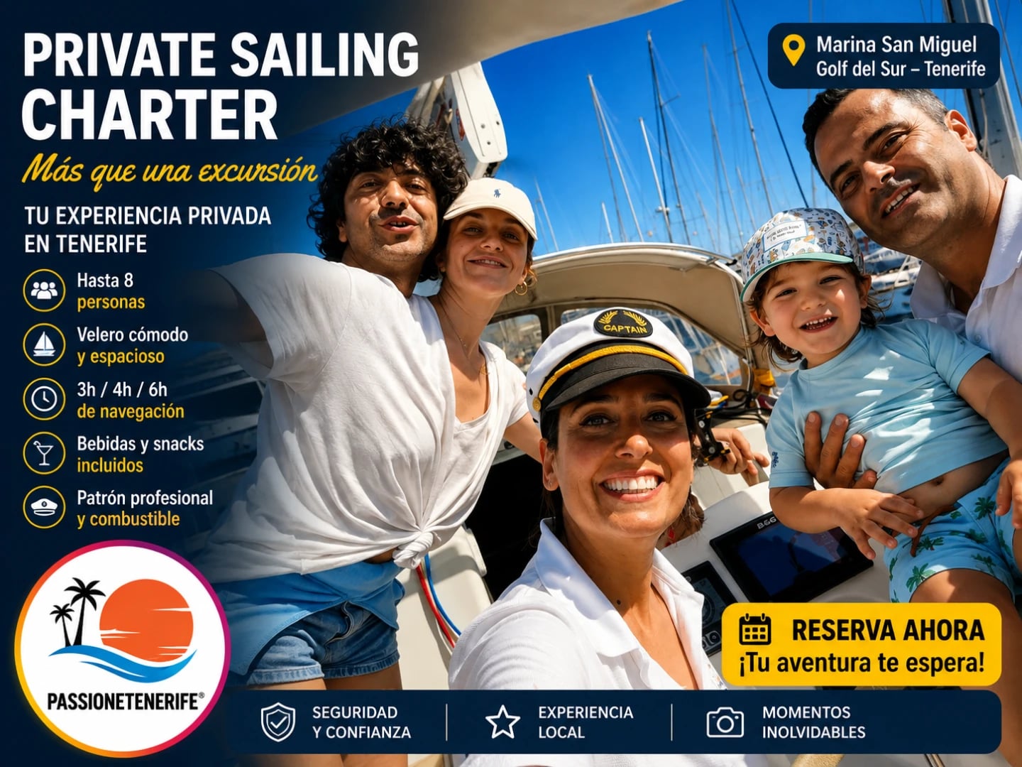 Descubre Tenerife desde el mar a bordo de nuestro Jeanneau Sun Odyssey 37