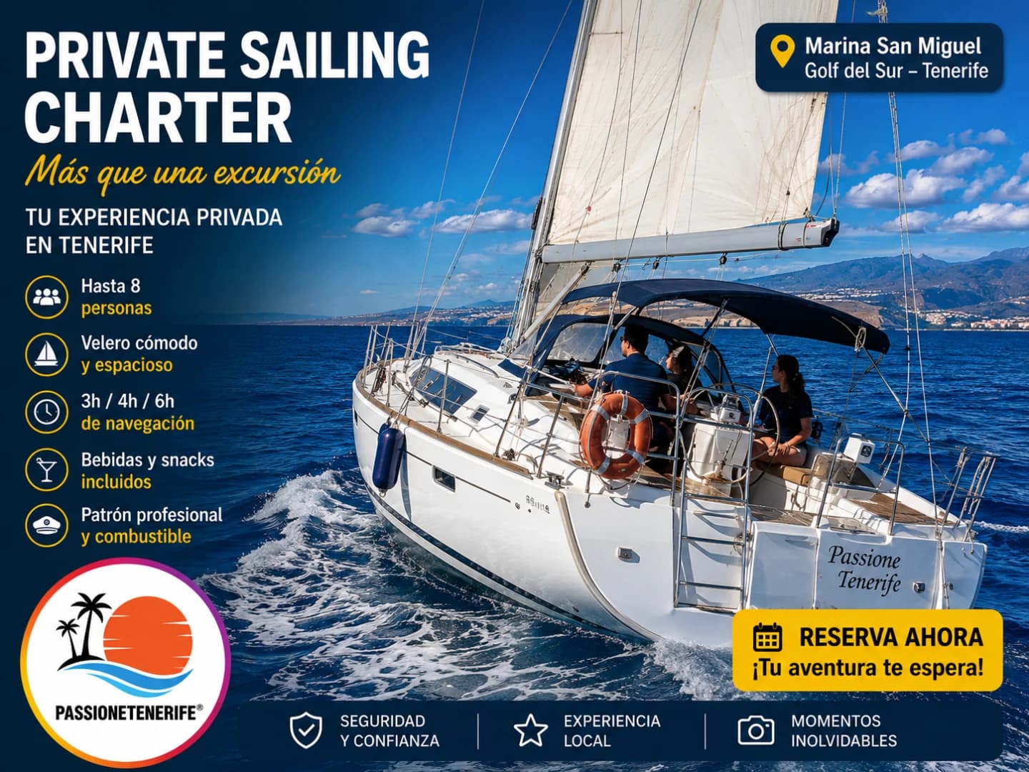Descubre Tenerife desde el mar a bordo de nuestro Jeanneau Sun Odyssey 37 - 2