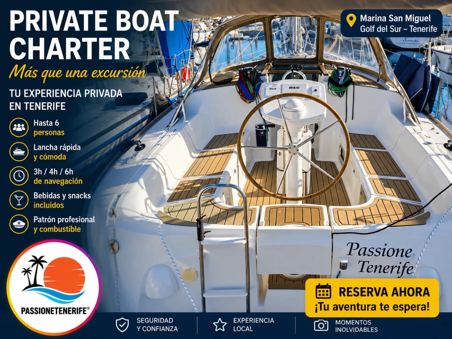 Descubre Tenerife desde el mar a bordo de nuestro Jeanneau Sun Odyssey 37 - 5